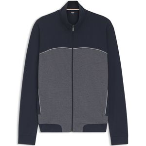 BOSS Tracksuit Jacket - heren lounge vest - donkerblauw