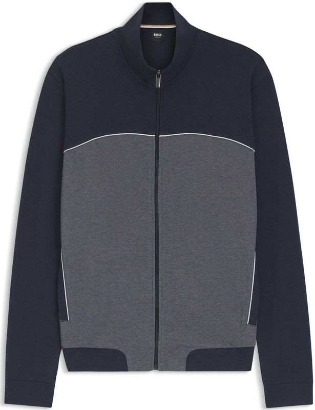BOSS Tracksuit Jacket - heren lounge vest - donkerblauw