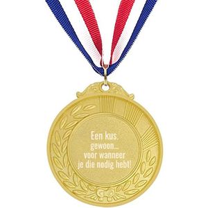 Akyol - een kus gewoon... voor wanneer je die nodig hebt! - Liefde - mensen die liefde willen delen naar iemand - valentijnsdag - cadeautje - verjaardagscadeau - verjaardag - cadeau voor vriendin/vriend - cadeau - kado - 54 x 29mm