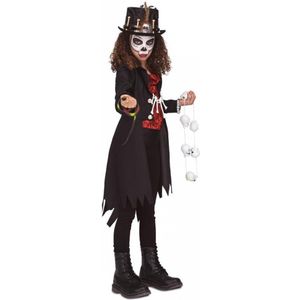 VIVING COSTUMES / JUINSA - Voodoo heks kostuum voor meisjes - 7 - 9 jaar