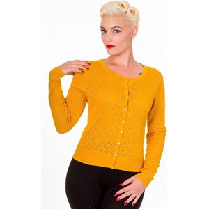 Dancing Days - WATCH OUT Cardigan - L - Geel