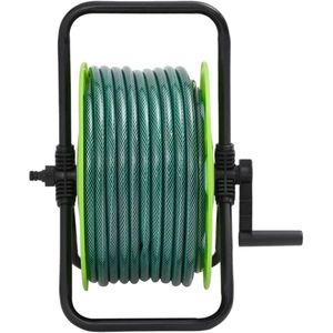 vidaXL Slanghaspel met slangkoppelset 0,75 20 m vrijstaand PVC groen - Slanghaspel - Slanghaspels - Tuinslang Haspel - Haspel Tuinslang
