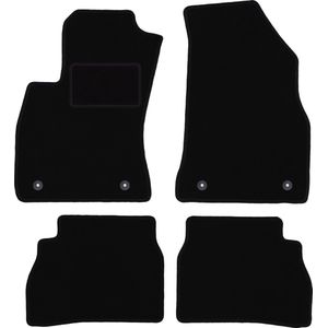 Zwarte veloursmatten voor: Fiat Doblo II 0 (2009-2020)