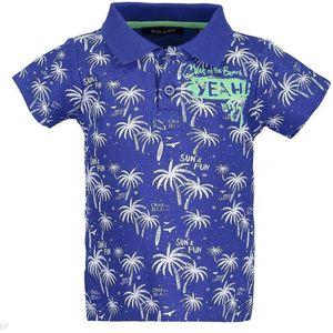 Blue Seven Jongens polo - blauw - Maat 74