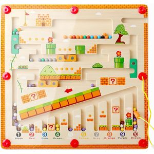 Viva Magnetisch speelgoed voor kinderen, magneetspel vanaf 1, 2, 3 jaar, Montessori-speelgoed vanaf 3, 4, 5, 6 jaar, educatief speelgoed, vanaf 3 jaar, jongens sorteerspel, magneetspel, labyrint-spel