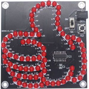 DIY-kit Rode duim omhoog elektronisch circuit, LED-lichtsets voor het oefenen en leren van soldeervaardigheden