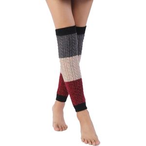 Beenwarmers voor dames, winter, beenwarmers, gebreide winters, beenwarmers, lange sokken, kniekousen voor dames en meisjes - 3