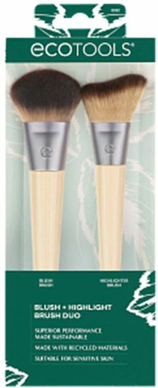 EcoTools - Blush + Highlight - Make-upkwasten - Veganistisch - 2 Stuks - Dierproefvrij