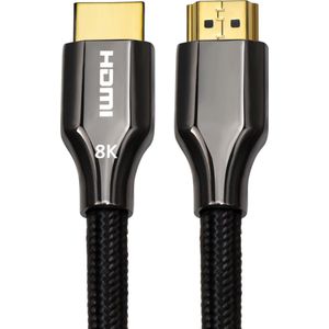 HDMI 2.1 Ultra High Speed Kabel Nylon – Gold Plated – 5 Meter