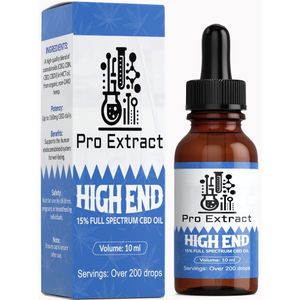 Pro Extract - CBD Olie - Full Spectrum 15% - Biologische Hennepolie