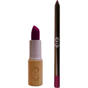 Cosm.Ethics Bar Lipstick Lippotlood Set Glossy - Paars - Duurzaam vegan