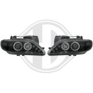 Citroen - Diederichs 4070580 - Koplampen Set - Zwart - Rond - Met Navigatielicht