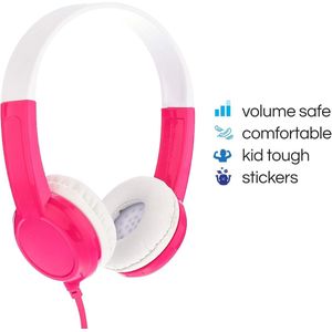 Koptelefoon kinderen met draad - Kinderkoptelefoon - Bedrade hoofdtelefoon - Veilig volume - School - Tablet - Laptop - Reizen - Muziek luisteren