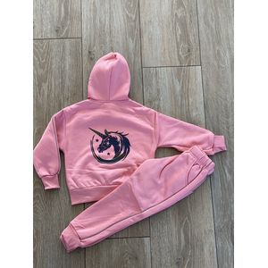 Unicorn joggingspak licht roze