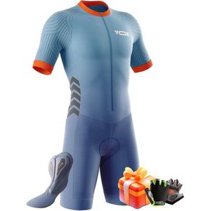 Heren Triathlon Paks voor MTB en Wegfietsen - Ademend, Padded en Sneldrogend