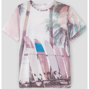 Shirt - Jersey - Ronde Hals - Normale Pasvorm - Kwartmouw