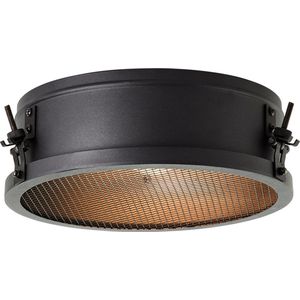 Brilliant Zois - Plafondlamp - E27 max 1x60W - Zwart