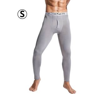 Nivard Thermo - Thermokleding - Thermobroek - Voor Heren - Beenverwarmers - Fleece - Broek - Grijs - Maat S