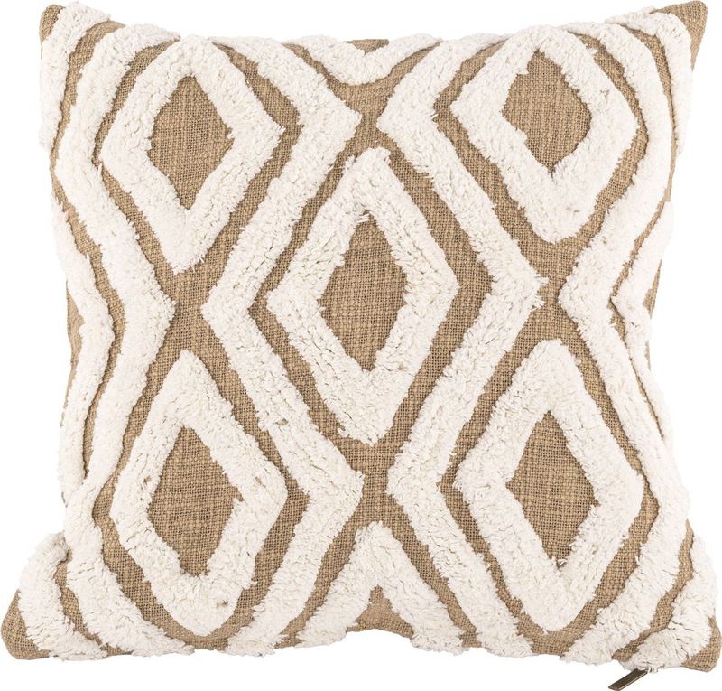 Tiseco Home Studio - SAHARA CONTRAST - Kussen - Zand - 45x45 cm