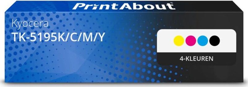 PrintAbout - Kyocera TK-5195K/C/M/Y - Toner - 4-kleuren Multipack