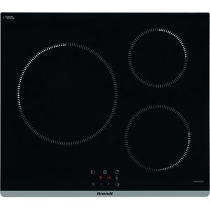 BRANDT TI364B - Inbouw kookplaat - 3 zones - 3600 W - L60 cm - Zwart