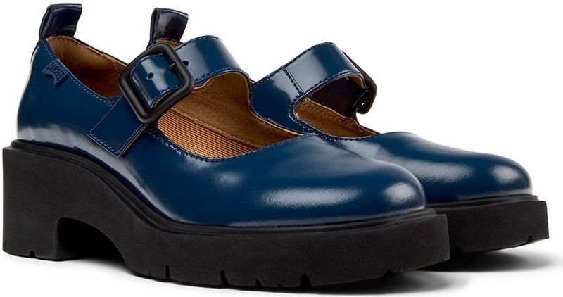 Camper - Milah K201681-006 - Leren Schoenen - Blauw - Casual - Plat