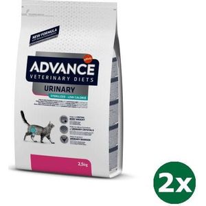 Advance veterinary cat urinary sterilized low calory kattenvoer 2x 2,5 kg