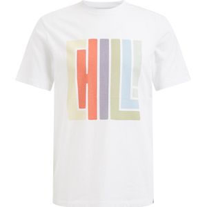 WE Fashion Heren T-shirt met opdruk