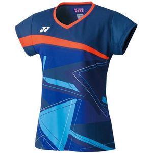 Yonex 261 T-shirt Met Korte Mouwen Blauw XS Vrouw