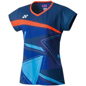 Yonex T-shirt Met Korte Mouwen Blauw XS Vrouw