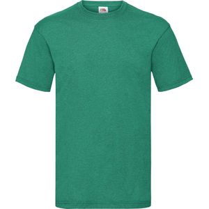 Fruit Of The Loom Heren Valueweight T-shirt met korte mouwen (Retro Heather Groen)