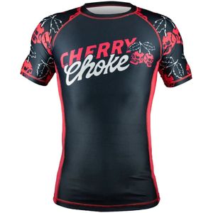 PRiDEorDiE Rash Guard Cherry Choke Black Red - XXXL