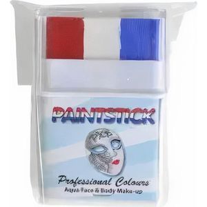 Push-up paint stick mini rood | wit | blauw