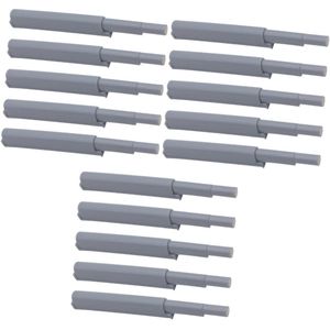 15 stuks - Deursnapper - Deurbuffer - Deursluiter - Deurdemper - demperbuffers - Magnetisch - Automatische Druk Deuropeners - kastdeur demper - met aanraakpen systeem en buffermagneet scharnieren - voor keukenkasten - grijs - 120 mm