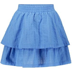 Moodstreet - ROMEE Miami-blue layered skirt - Miami Blue - Maat 110-116