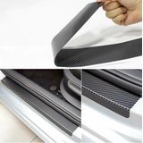 Carbon Look Auto Instap Dorpel Folie Bescherming Decoratie Trim Sticker Sponning Lijst