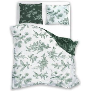 Kerst Dekbedovertrek 140x200 cm 100% Katoen met Kussensloop