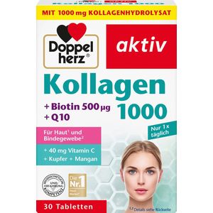 Doppelherz Collageen 1000, tabletten 30 stuks, 40,8 g