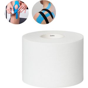 Caimco® Sporttape - Wit - 1 Rol - Kinesiologie Tape - Waterbestendige & Elastische Sporttape - Fysiotape - Medical Tape - Sporttabe