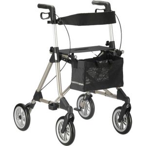 Russka - Elan Plus - Design rollator - Licht gewicht - 6,71 kg - max gebruikers gewicht 150 kg - Champagne