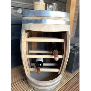 Wijnrek kastanje houten wijnvat 60 liter - wijnkast - wijnmeubel - wijnopslag - drank kast - wijnvat - barrel