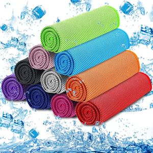 10-pack verkoelende handdoeken - IJshanddoeken - Microvezel - Zachte, sterke koude handdoeken - Verkoelende handdoeken voor nek en gezicht - Blijf koel tijdens yoga, sport, sportschool, kamperen, fitness, hardlopen en meer - 9 kleuren