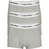 Calvin Klein low rise trunks (3-pack) - lage heren boxers kort - grijs melange - Maat: XL