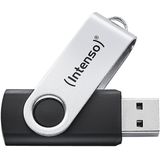 Intenso - USB-stick - Zwart/Zilver - 64 GB - USB 3.2 Gen 1