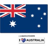 Australische vlag + 2 gratis stickers