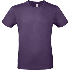 2-Pack herenshirt '150' met ronde hals B&C Collectie Radiant Purple maat 3XL