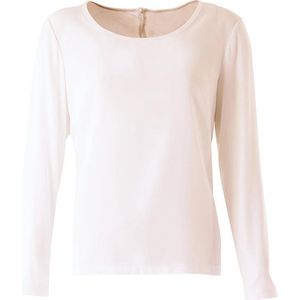 MOOI! Company - Blouse Pleun lange mouw - Dames Top O-hals - Kleur - Pink - S