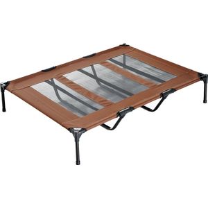 PawHut Hondenbed hondenligbed slaapplaats hondenbank hondenmand dierenbed 122 x 92 x 23 cm D04-069