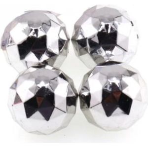 Diamantbal ventieldopjes zilver