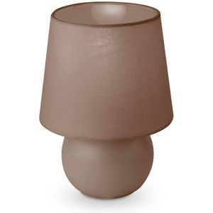 Home Sweet Home - Moderne Tafellamp Isla - Bruin - 16/16/23cm - Bedlampje